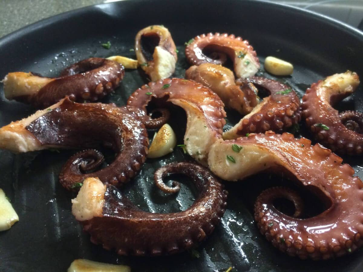 Fried octopus gaswne