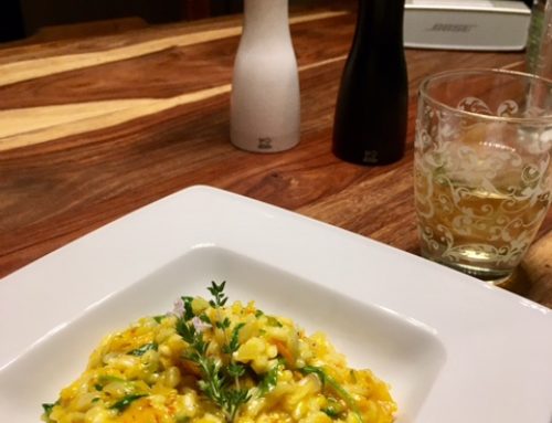 Vegan Pumpkin Risotto with Rocket